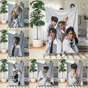 Chăn Flannel in hình biểu tượng cảm xúc SB19 Chăn ném một mặt mềm mại dành cho người hâm mộ