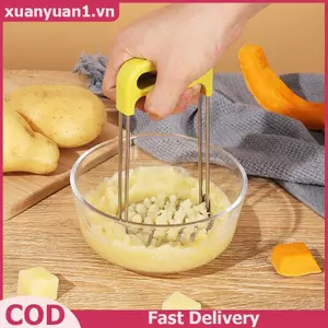 XUAN Hướng dẫn sử dụng Máy nghiền khoai tây ép Máy nghiền khoai tây Dụng cụ nhà bếp di động cho trẻ sơ sinh Thực phẩm Làm bánh trái cây Phụ kiện nhà bếp VN