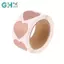 GHX 300 miếng/cuộn Nhãn cào hình trái tim, nhãn dán cào, văn phòng phẩm DIY thủ công, nhãn dán tự dính VN
