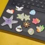 Set charm sao biển lấp lánh phong cách đại dương pastel dễ thương gắn dép trang trí cá vỏ sò thuyền bánh lái resin