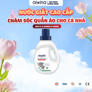 Nước Giặt Aiwibi Giặt Đồ Lót và Đồ Cho Bé Bảo Vệ Quần Áo Mềm Mại, Dịu Nhẹ, Không Gây Kích Ứng (1000ml)
