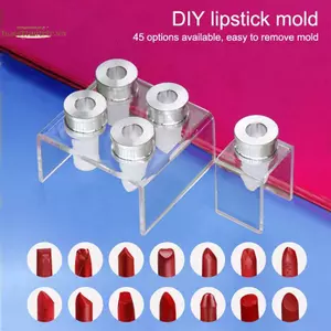 TRTR 1 Bộ DIY Tự Làm Thủ Công Handmade Thủ Công Dụng Cụ Lipsti Bộ Chất Liệu Mẫu Nhỏ Vòi Phun Ống Trống Silicon Nhôm Khuôn Lipsti Sửa Chữa VN