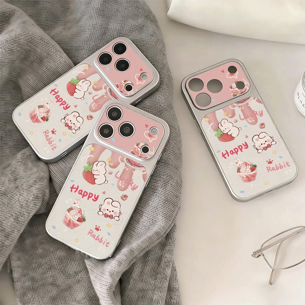Bánh bột thỏ cho iPhone 17pro trường hợp iPhone 14/11/12pro giả vỏ cảm giác