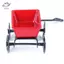 HFTOY 1: 12 nhà búp bê thu nhỏ kim loại màu đỏ kéo xe đẩy đồ nội thất sân vườn phụ kiện ~