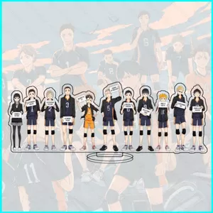 HT2 Haikyuu Hinata Shoyo Tobio Kageyama Kozume Kenma Yu Nishinoya acylic Đồ Chơi Mô Hình Đứng Tấm Giá Đỡ TH2