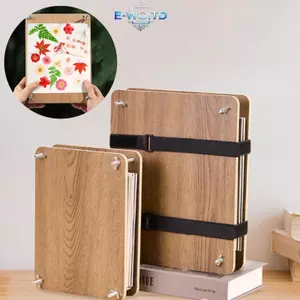 Bộ ép hoa E-WOITD 5 lớp Hoa gỗ ép đầy đủ Bộ bảo quản hoa ép lá cho đồ thủ công DIY Làm cây khô E-WOITD