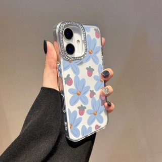 Ốp điện thoại trong suốt in hoa thẩm mỹ cho Motorola Moto Edge 50 60 Fusion 40 NEO Edge 60 Pro G75 G15 Power G05 E15 S50 Vỏ kim cương giả chống rơi