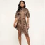 Váy nữ WEETW, Váy ren lụa Satin ngắn tay, Thoải mái rỗng ra Slim Fit Thiết kế không đều Váy dài mặc hàng ngày