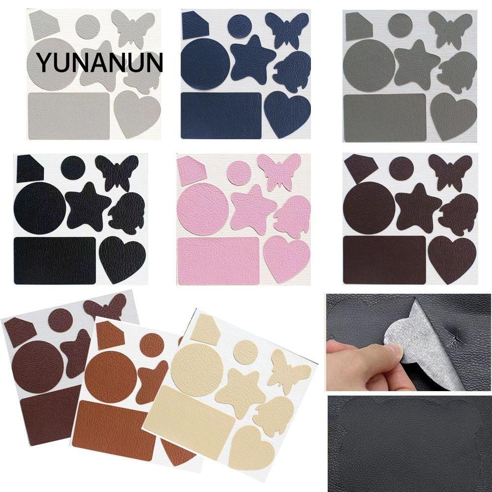 Băng sửa chữa da YUNAUN, Sofa chống thấm nước Sửa chữa ghế ô tô Miếng vá sơ cứu, Chất liệu tự làm hữu ích Keo dán da tự dính Túi xách Áo khoác nội thất Giày