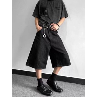 Quần short denim nam ESEA, thương hiệu thời trang retro Mỹ, phong cách cao cấp và trung tính