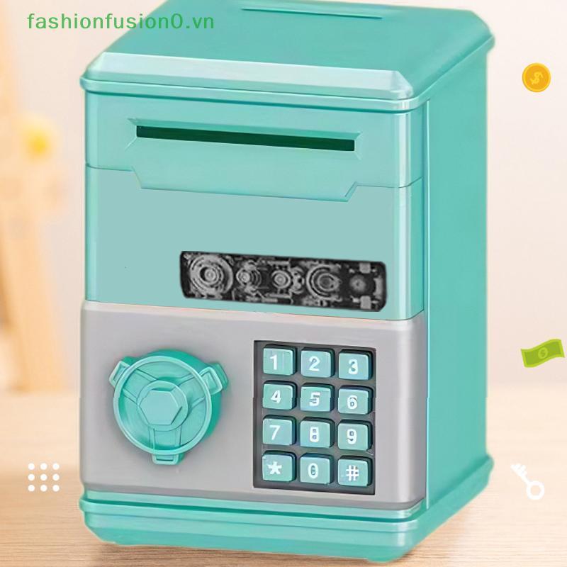 [FHF] Đồng xu an toàn Mini tự động Tiết kiệm tiền Hộp tiền mật khẩu Mã truy cập chìa khóa Lo Coin Bank ATM Trẻ em MỚI