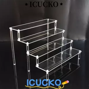 Kệ trưng bày ICUCKO, Giá đỡ trưng bày acrylic 20 / 30 / 40CM, Giá đựng đồ trang điểm tổ chức trưng bày hình