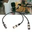 apill Acouto XLR Splitter Cable cho Dual M để Fem Mất Thấp Kết Nối Mixer Mic Loa-.6ft