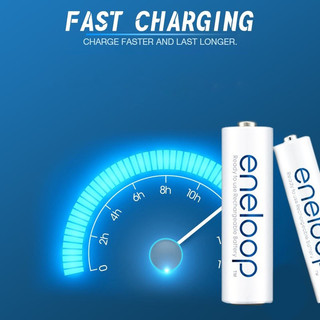 Bộ sạc chính hãng Panasonic Eneloop BQ-CC51C có pin sạc AA / AAA 1.2V NiMH 1900mAh Gói 4 (Trắng)