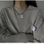 Đơn Giản Thương Hiệu Vuông Mặt Dây Chuyền Chữ Hip-Hop Item Nữ Mùa Hè Phong Cách Thoáng Mát Hai Lớp Trang Trí Xương Đòn Phụ Kiện Nam