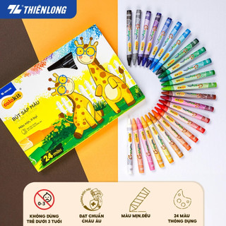 Bút Sáp Màu Thiên Long Colokit CR-C07 – 10 Màu Tươi Sáng, An Toàn Cho Bé