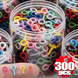 100 / 200 / 300 CÁI - Nhỏ Nhiều Màu Sắc Nhỏ Nhỏ Nhỏ Chân Mắt Kẹp Mắt Móc Khoen Vít Cho DIY Trang Sức Làm Phụ Kiện
