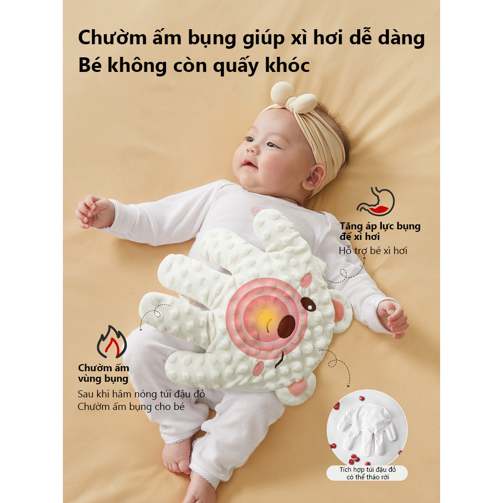 iiko Gối Ôm Bàn Tay Ru Ngủ Cho Bé 3 Chế Độ Vỗ Mô Phỏng Tay Mẹ