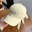 Mũ bóng chày MERIGGIARE, Thắt nơ ngọt ngào thêu chữ Mũ chống nắng, Chất liệu Cotton Thiết kế sọc nơ Thiết kế ruy băng Mũ bóng chày sọc