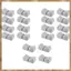 20 Cái 24mmx11mmx10mm Máy trộn bảng điều khiển Thanh trượt Fader Núm thay thế cho Máy đo tiềm năng Núm màu xám Dấu đen