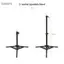 Guansfs Guansfs aqxreight Chân đèn video có thể điều chỉnh Chân máy 2 phần 50cm Tải trọng 1,5kg với giao diện phổ biến 1 4 inch cho máy ảnh giá đỡ điện thoại LED