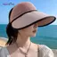 AqToCna Nữ Vành Rộng Ống Hút Tấm Che Nắng Mũ Có Thể Điều Chỉnh Trống Top Nhẹ Đi Biển Mũ Cho Kỳ Nghỉ Mùa Hè Du Lịch AqToCna
