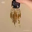 Dream Catcher Bông tai phong cách retro Hồng Kông mới nhất 2024 - Màu vàng mảnh nhẹ
