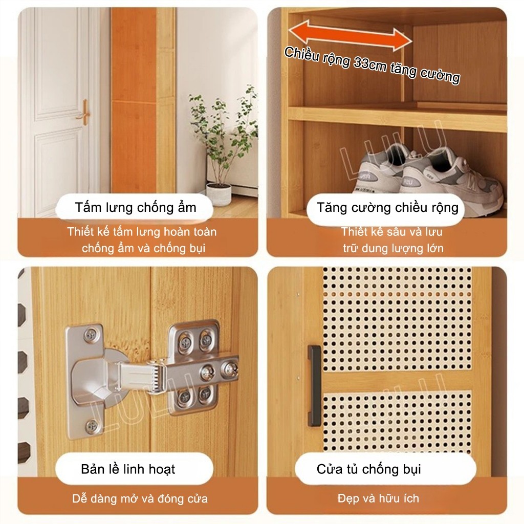 Tủ giày dệt dây đứng chống ẩm chống nấm tiết kiệm không gian đảm bảo chất lượng Chống bụi Hậu mãi