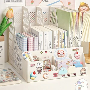 Cột Tập Tin Dung Tích Lớn Hộp Bảo Quản Bookend Kệ Sách Để Bàn Hộp Sắp Xếp Dữ Liệu Kệ Tập Tin Cột Giỏ Tập Tin KJL
