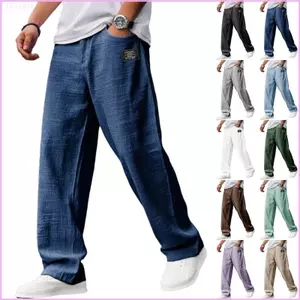 Quần nam dáng rộng có túi và thắt lưng điều chỉnh được