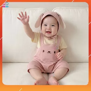 Body đùi ngắn tay cho bé gái Bodysuit cho bé sơ sinh bé gái Áo liền quần bé gái SLH197
