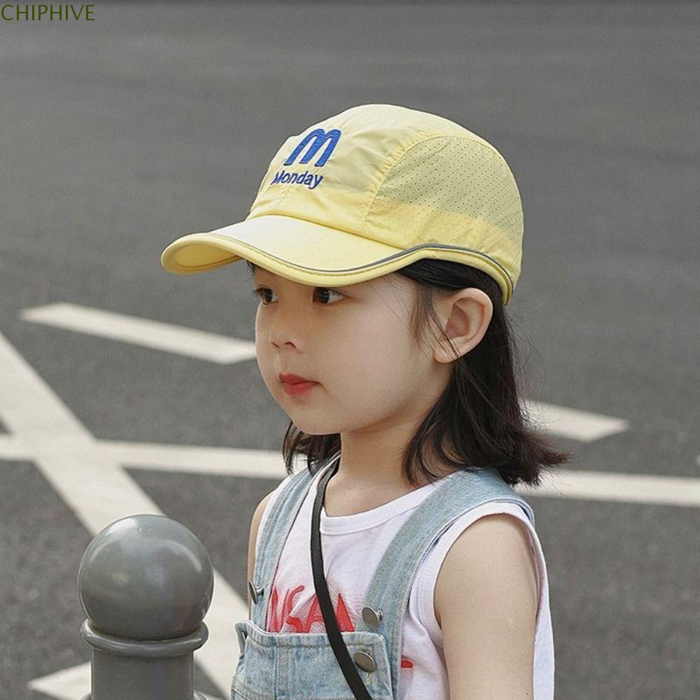 Mũ bóng chày trẻ em CHIPHIVE, Mũ leo núi chữ thoáng khí cho trẻ em, Thời trang mùa hè Tấm che khô nhanh Mũ chống nắng ngoài trời