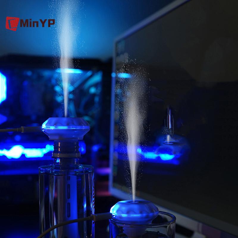 CMinYP USB Tạo Độ Ẩm Đèn LED Máy Phun Sương Cho Xe Gia Đình Máy Tạo Độ Ẩm Mini Di Động Siêu Âm Thơm Anion Khuếch Tán Máy Lọc Không Khí Vinh Quang