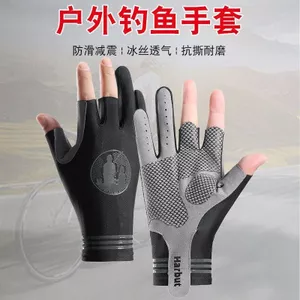 Câu Cá & Đi Xe Đạp - Găng Tay Nam Chất Liệu Ice Silk, Chống Dính, Thoáng Khí, Chống Trơn Trượt