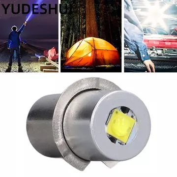 Bóng đèn thay thế đèn pin YudhUI, Bóng đèn thay thế đèn pin LED 3W 4.5V, Đèn trắng nhỏ gọn 0,9 x 0,4 Inch Bóng đèn pin LED hợp kim nhôm Đèn pin cầm tay