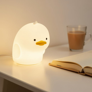 USB Sạc Silicone Vịt Pig Đèn Ngủ Điều Khiển Cảm Ứng 3 Độ Sáng Tự Động Tắt 30 Phút Mầm Non