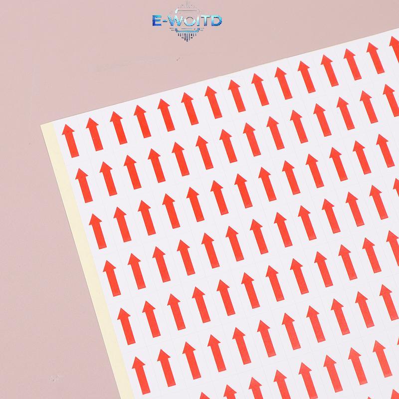 E-WOITD 10 Chiếc Màu Đỏ Stiers Tự Dính Nhãn Tùy Chỉnh Nhãn Định Hướng Màu Đỏ Stiers E-WOITD