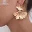 Bông tai thả boho hình học với thiết kế lá Gingko biloba - phụ kiện thời trang cho nữ VN