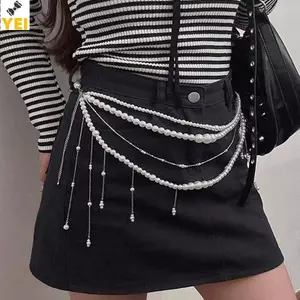Thắt lưng ngọc trai hoa nhiều lớp thanh lịch, phù hợp trang phục bãi biển