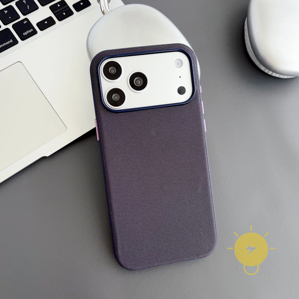 Phone Case For iPhone 17 Pro Max 16 15 14 13 TPU Magnetic Fabric Aesthetic Korean Cute