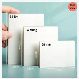 Giấy ghi chú trong suốt, chống thấm nước, tự dính; thích hợp để ghi chú và vẽ; có thể tái sử dụng.