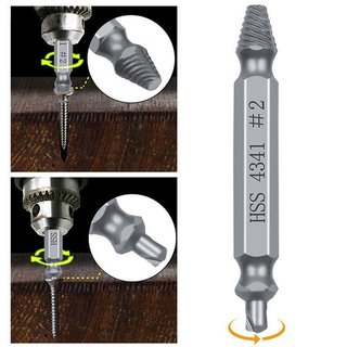 Bộ dụng cụ nhổ vít bị hỏng Mũi khoan hai đầu Dụng cụ tháo bu lông bằng thép cứng