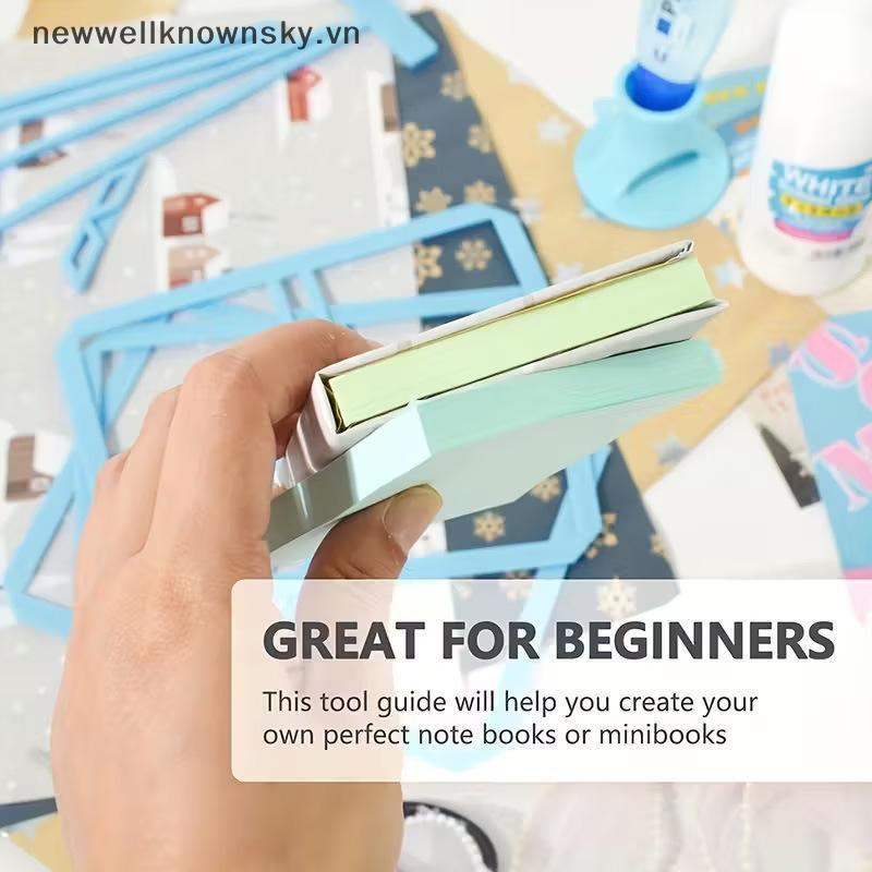 Bộ 6 dụng cụ đóng sách DIY thêu tay cho người mới bắt đầu, stencil dễ dùng cho sổ tay, album, nhật ký, thủ công