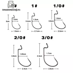 Nhíp Câu Cá kèm 51 Cái Móc Mồi Mềm trong Hộp Nhỏ