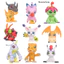 9 Cái / bộ 4-5cm Digimon Phiêu Lưu Anime Hình Agumon Tailmon Gabumon Piyomon Tentomon Palmon Gomamon Patamon Q Phiên Bản PVC Nhân Vật Hành Động Mô Hình Đồ Chơi Búp Bê