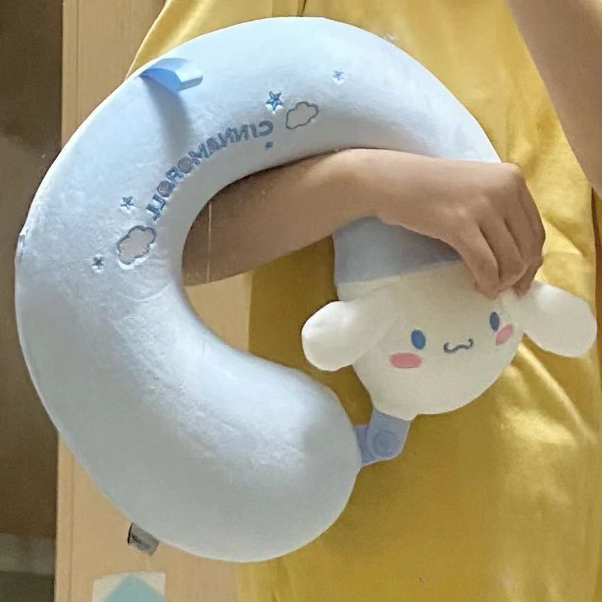 Cinnamoroll Puppy Shape PP Cotton Hình Chữ U Gối Hoạt Hình Dễ Thương Gối Du Lịch Cổ Bảo Vệ Gối Cổ Tử Cung 4.29