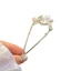 Siêu Cổ Tích Ngọc Trai Kim Cương Giả Hoa Kẹp Tóc Cổ Hình Chữ U Kẹp Tóc Đơn Giản Bây Giờ Kẹp Tóc Sườn Xám Hanfu Mũ Đội Đầu