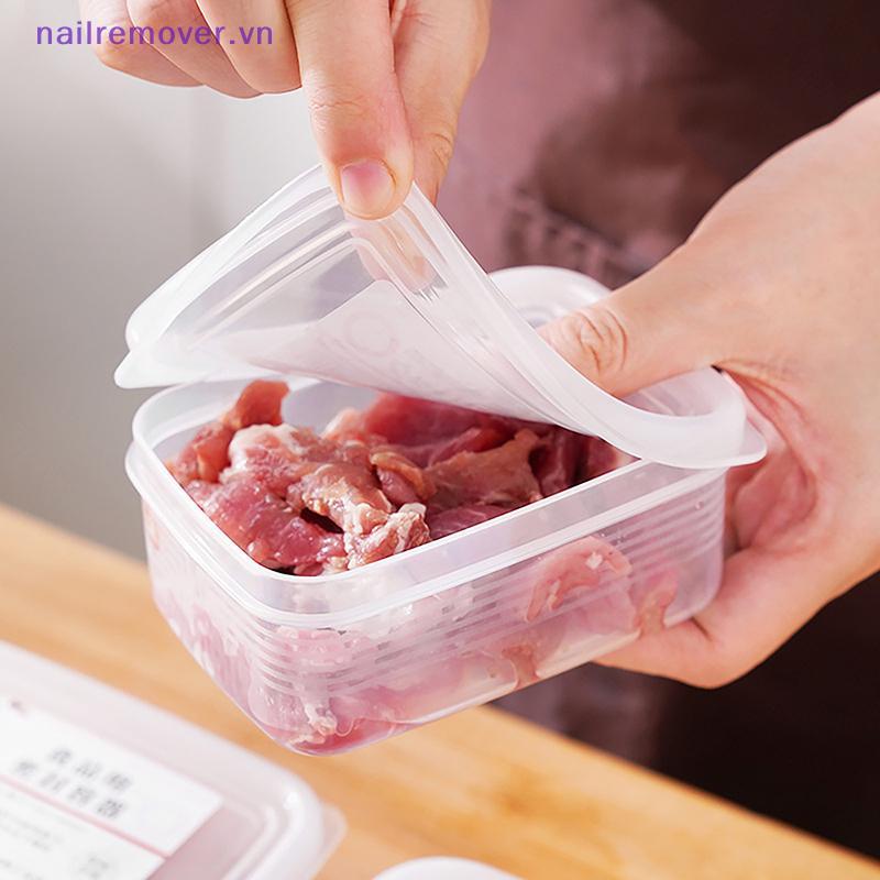 Hộp đựng thực phẩm đông lạnh, bảo quản thịt tủ đông, phụ kiện nhà bếp nhỏ, mới