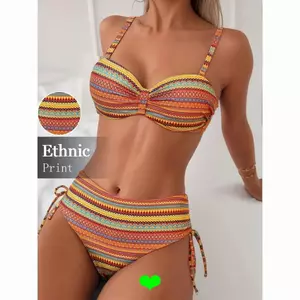 Chia Bikini Gợi Cảm Đồ Bơi Da Báo Thời Trang Kỳ Nghỉ Đồ Bơi Phong Cách Dân Tộc Ôm Hơn Nhìn