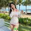 Bikini Màu Hồng Chia Ba Mảnh Phù Hợp Với Nữ Đi Biển Kỳ Nghỉ Nguyên Chất Desire Phong Cách Bao Mỡ Mỏng Hơn Nhìn Nóng Mùa Xuân Đồ Bơi Nữ Phù Hợp Với